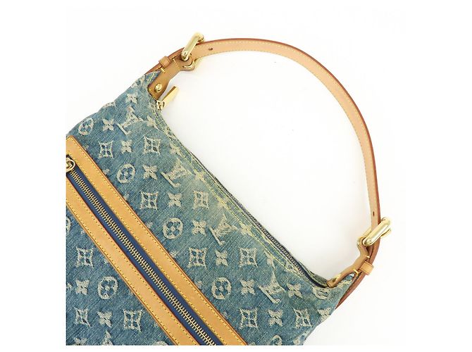 Louis Vuitton Monogram Denim Baggy GM Shoulder Bag Blue M95048 - vista 6