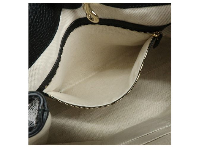 Borsa GUCCI SOHO Interlocking G Chain Shoulder Bag Tote Bag Black 536196 - vista 16