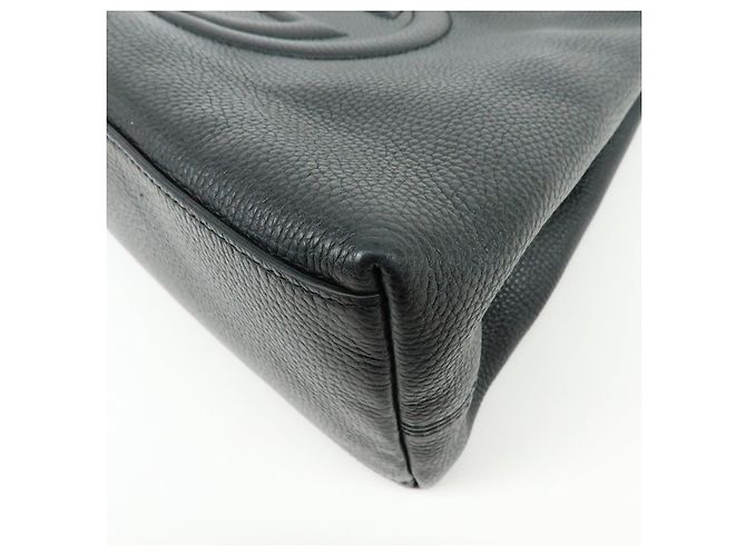 Borsa GUCCI SOHO Interlocking G Chain Shoulder Bag Tote Bag Black 536196 - vista 9