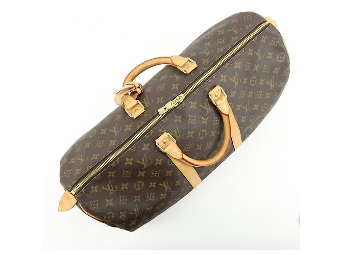 Louis Vuitton Monogram Keep All 50 Boston Bag Hand Bag Brown M41426 - vista 15