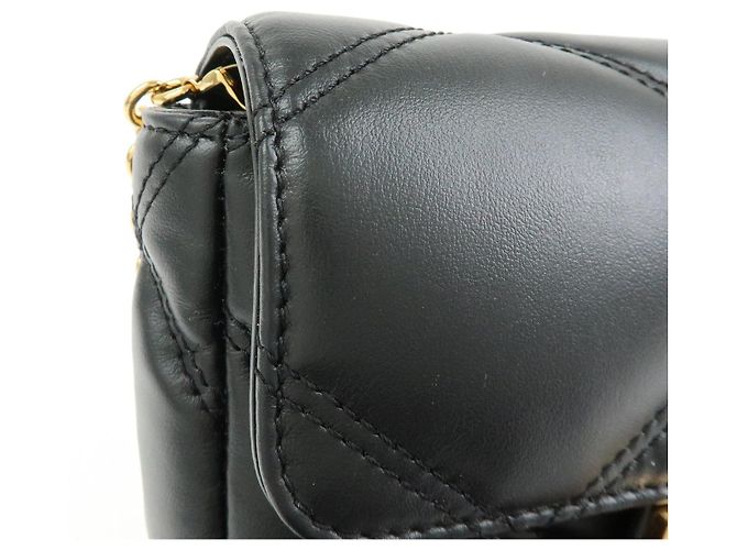 VERSACE Borsa a tracolla in pelle Medusa con catena Nera - vista 13