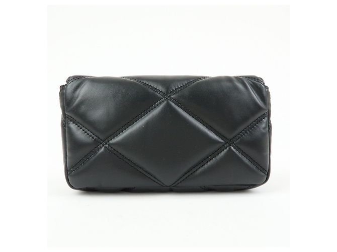 VERSACE Borsa a tracolla in pelle Medusa con catena Nera - vista 2