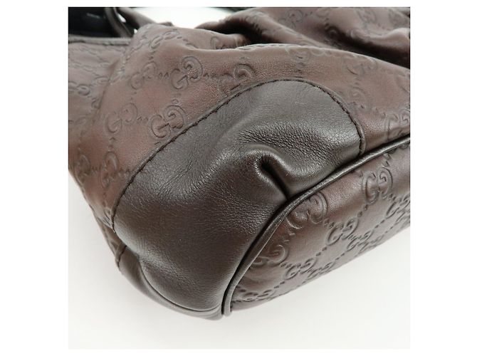 Borsa a tracolla 2Way GUCCI Sukey Interlocking G Guccissima in pelle 247902 - vista 11