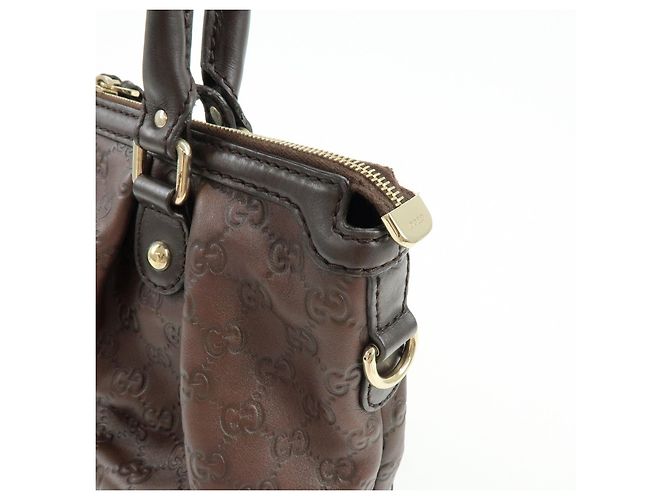 Borsa a tracolla 2Way GUCCI Sukey Interlocking G Guccissima in pelle 247902 - vista 13
