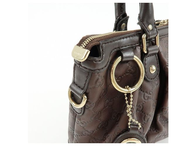 Borsa a tracolla 2Way GUCCI Sukey Interlocking G Guccissima in pelle 247902 - vista 14