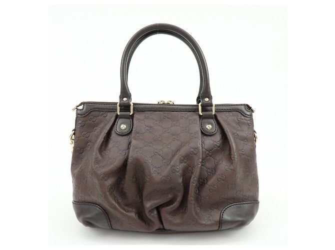 Borsa a tracolla 2Way GUCCI Sukey Interlocking G Guccissima in pelle 247902 - vista 2