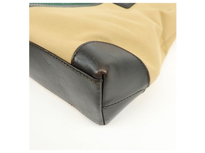 Borsa Tote e Borsa a Tracolla GUCCI Sherry Canvas Leather Brown Beige 002・1119 - vista 11