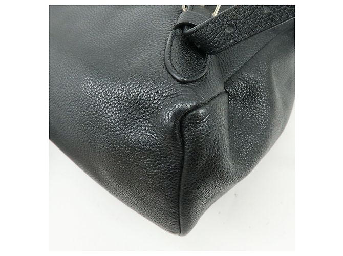 COACH Logo Leder-Rucksack mit Drehverschluss Schwarz - Ansicht 11