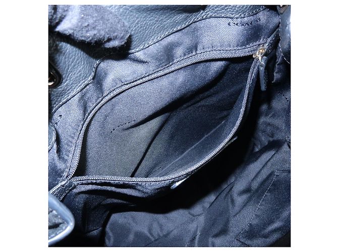COACH Logo Leder-Rucksack mit Drehverschluss Schwarz - Ansicht 19