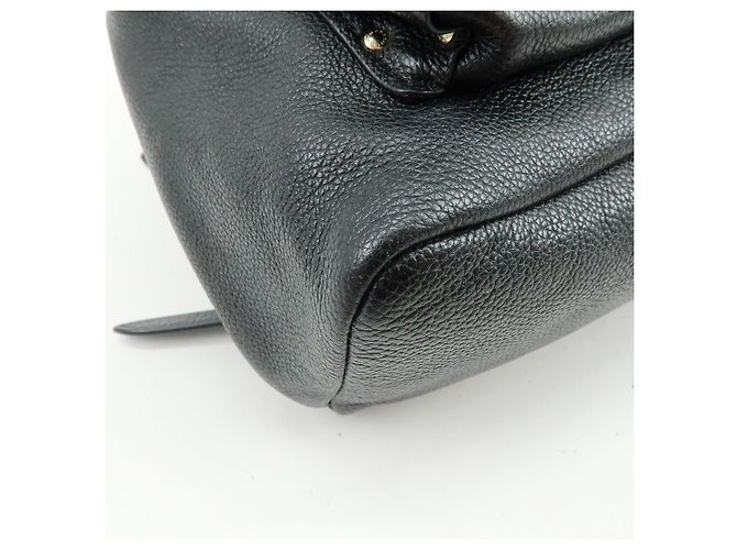 COACH Logo Leder-Rucksack mit Drehverschluss Schwarz - Ansicht 8
