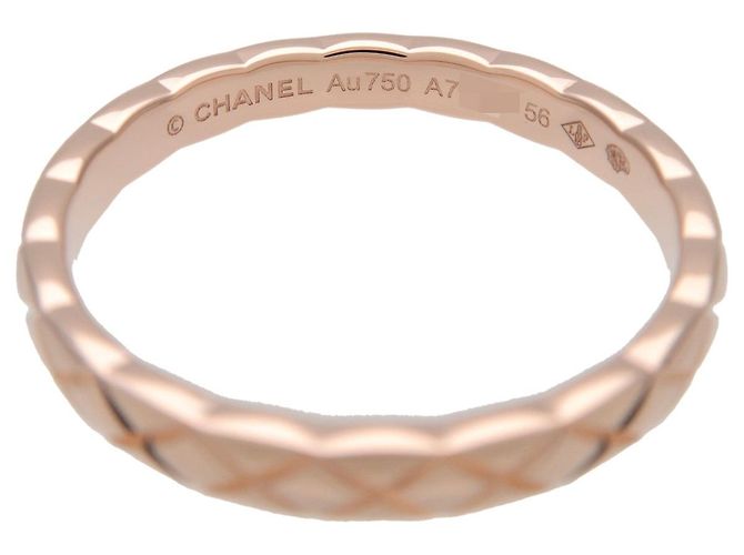 CHANEL COCO Crush Ring Mini K18 750PG Rose Gold #56 US 7.5 EU 56 J11785 Ring - Ansicht 4
