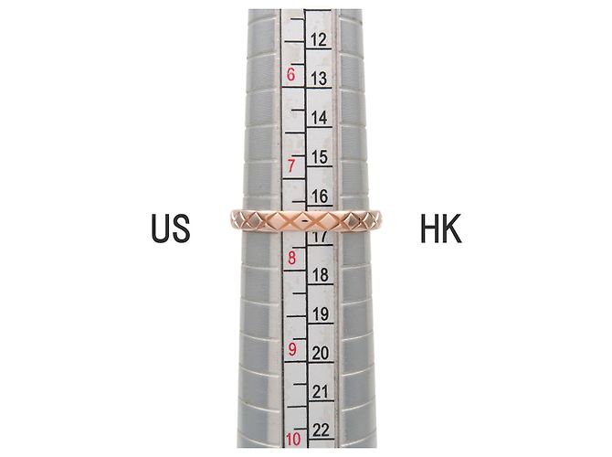 CHANEL COCO Crush Ring Mini K18 750PG Rose Gold #56 US 7.5 EU 56 J11785 Ring - Ansicht 7