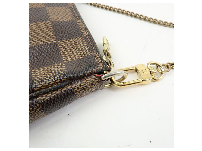 Louis Vuitton Damier T&B Mini Pochette Accessoires Pouch Brown N58011 - vista 10