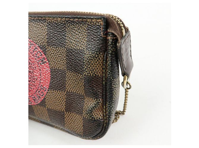 Louis Vuitton Damier T&B Mini Pochette Accessoires Pouch Brown N58011 - vista 16