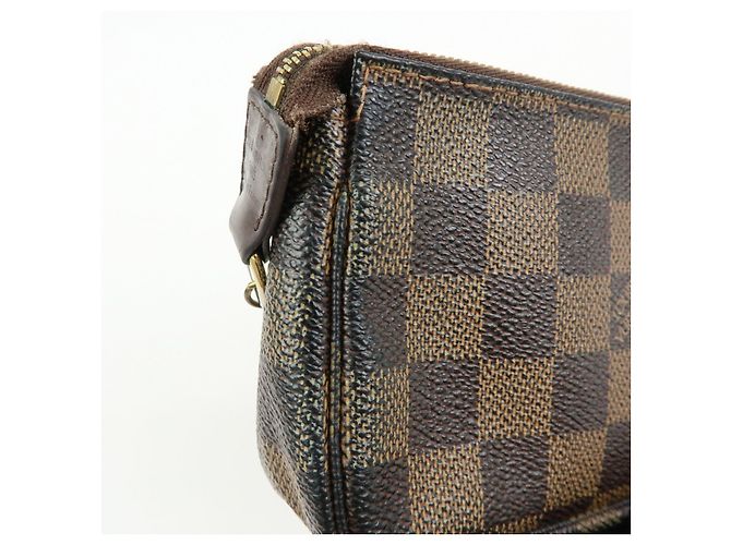 Louis Vuitton Damier T&B Mini Pochette Accessoires Pouch Brown N58011 - vista 17