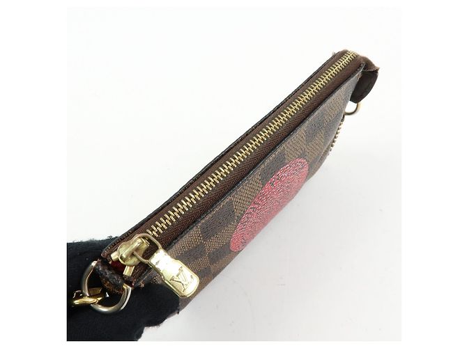 Louis Vuitton Damier T&B Mini Pochette Accessoires Pouch Brown N58011 - vista 21