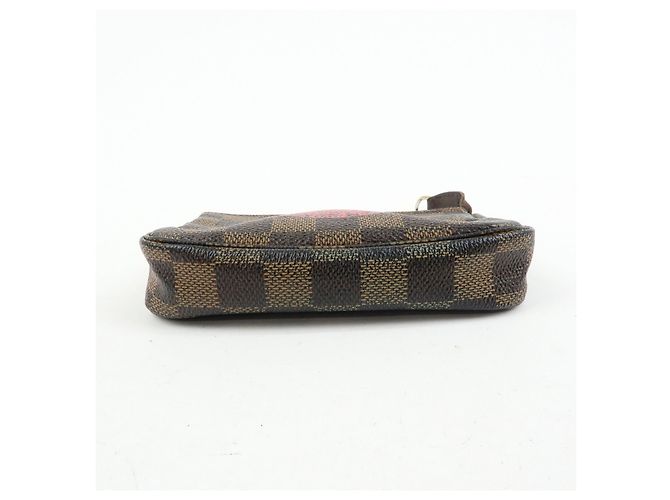 Louis Vuitton Damier T&B Mini Pochette Accessoires Pouch Brown N58011 - vista 5