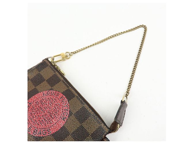 Louis Vuitton Damier T&B Mini Pochette Accessoires Pouch Brown N58011 - vista 6