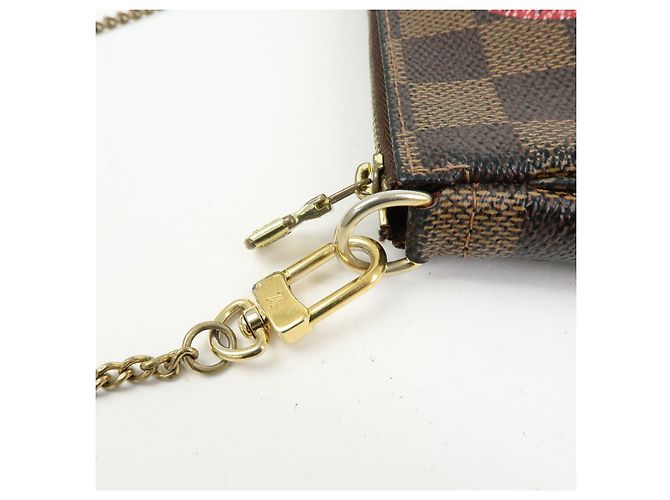 Louis Vuitton Damier T&B Mini Pochette Accessoires Pouch Brown N58011 - vista 8