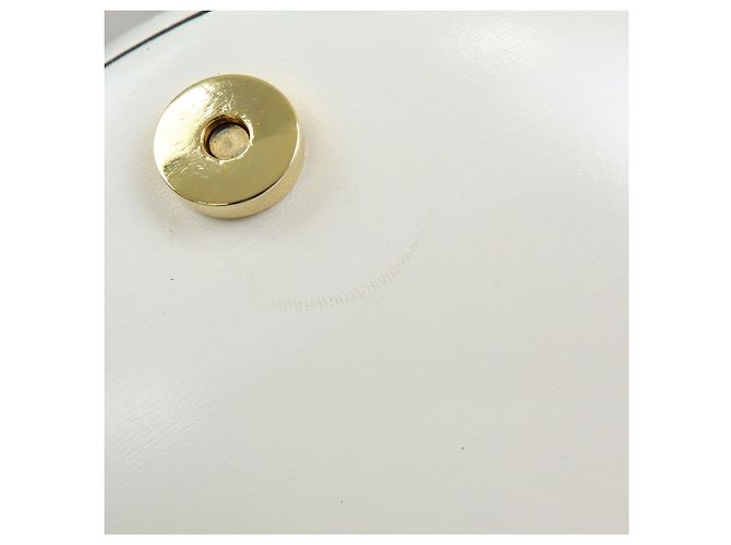 Loewe Logo Runde Leder Handtasche White - Ansicht 17