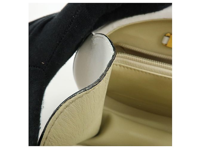 Loewe Logo Runde Leder Handtasche White - Ansicht 20