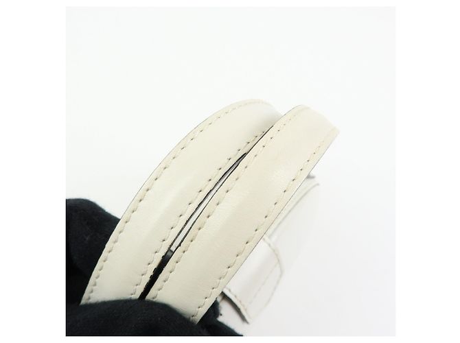 Loewe Logo Runde Leder Handtasche White - Ansicht 7