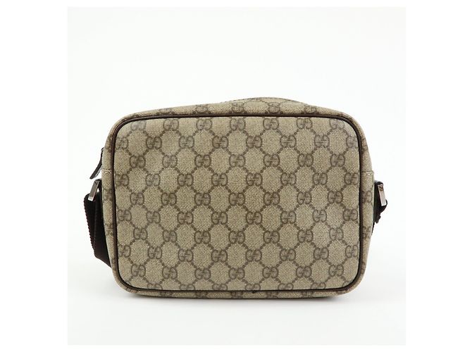 Borsa a tracolla e a spalla Gucci GG Canvas Leather Brown 114291 - vista 2