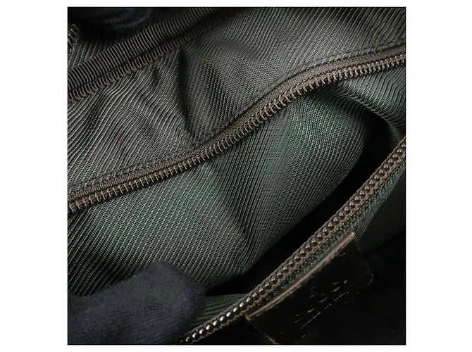 Borsa a tracolla e a spalla Gucci GG Canvas Leather Brown 114291 - vista 22