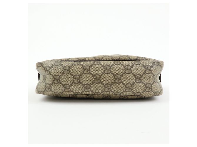 Borsa a tracolla e a spalla Gucci GG Canvas Leather Brown 114291 - vista 5