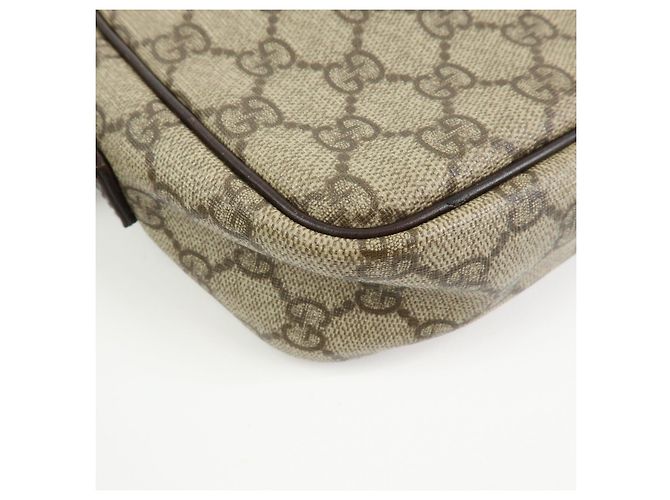 Borsa a tracolla e a spalla Gucci GG Canvas Leather Brown 114291 - vista 9