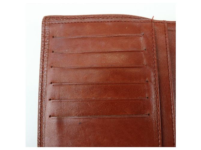 Cartera compacta tri-fold CHANEL COCO Mark de piel caviar marrón - vista 17