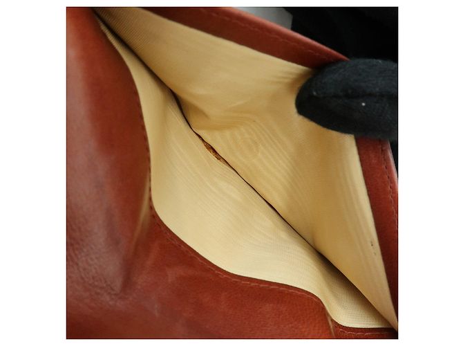 Cartera compacta tri-fold CHANEL COCO Mark de piel caviar marrón - vista 21