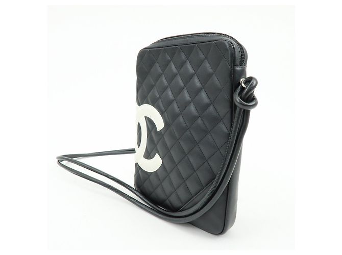 CHANEL Cambon Line Lambskin Medium Pochette Shoulder Bag A25178 - vista 3
