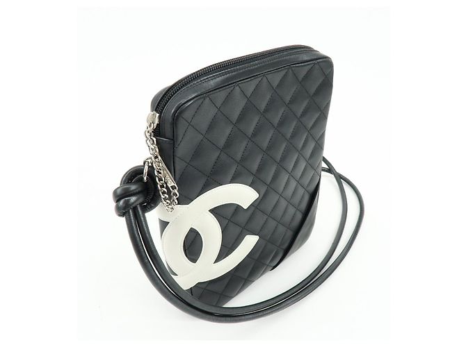 CHANEL Cambon Line Lambskin Medium Pochette Shoulder Bag A25178 - vista 4