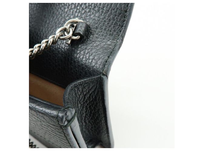 Borsa a tracolla GUCCI Dionysus Super Mini Bag in pelle con catena Nera - vista 21