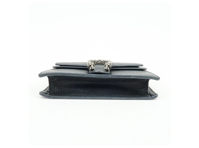 Borsa a tracolla GUCCI Dionysus Super Mini Bag in pelle con catena Nera - vista 5