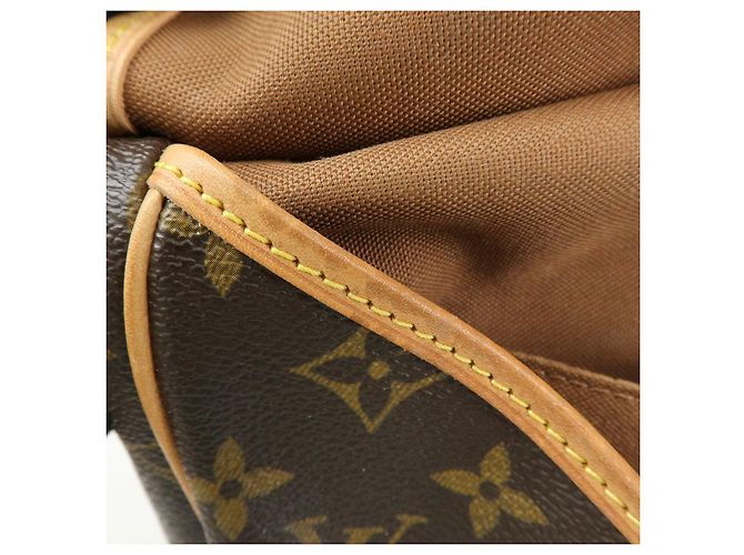 Borsa a Tracolla e Spalla Louis Vuitton Monogram Saumur 30 Marrone M42256 - vista 18
