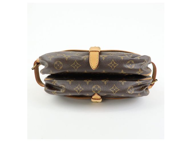 Borsa a Tracolla e Spalla Louis Vuitton Monogram Saumur 30 Marrone M42256 - vista 5