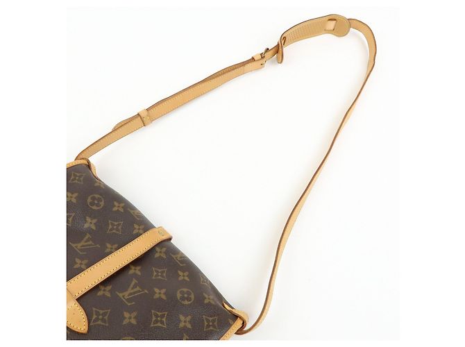 Borsa a Tracolla e Spalla Louis Vuitton Monogram Saumur 30 Marrone M42256 - vista 6