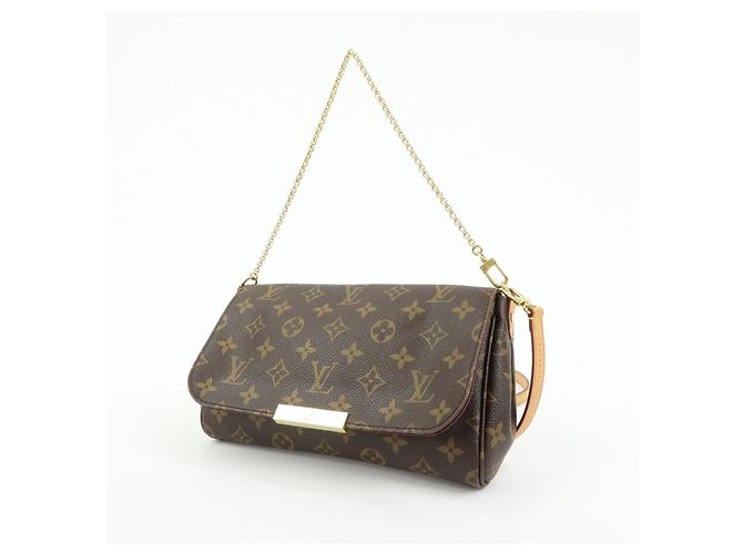 Louis Vuitton Monogram Favorite MM 2Way Bag Shoulder Bag Brown M40718 - vista 3