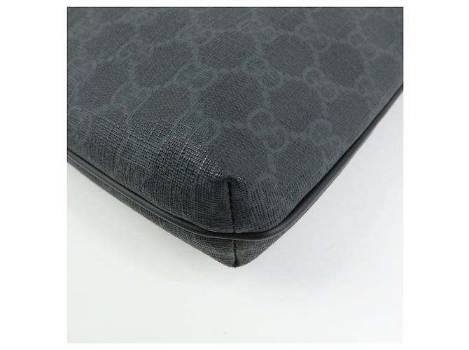 Borsa a tracolla GUCCI GG Supreme in pelle Nera 387514 - vista 14