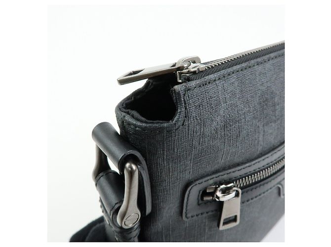Borsa a tracolla GUCCI GG Supreme in pelle Nera 387514 - vista 15
