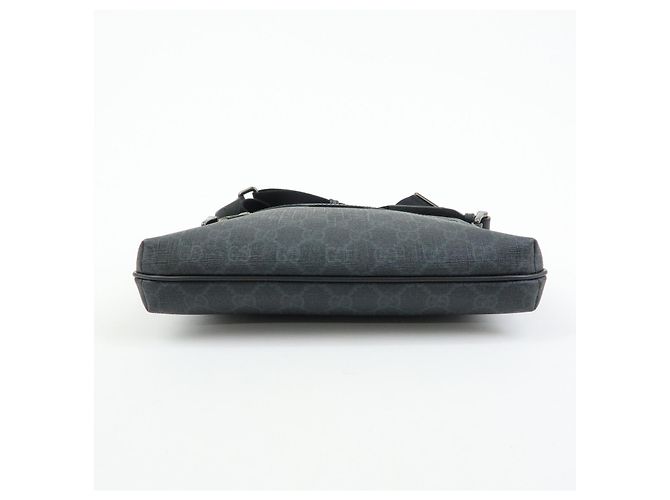Borsa a tracolla GUCCI GG Supreme in pelle Nera 387514 - vista 5