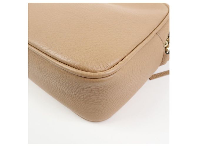 GUCCI SOHO Interlocking G Leather Small Disco Bag Beige 308364 - vista 13