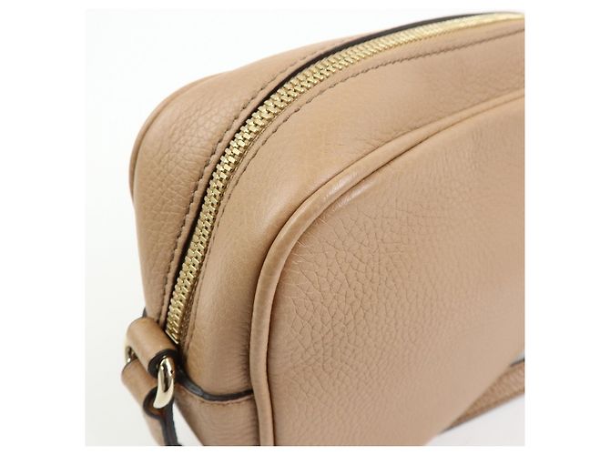 GUCCI SOHO Interlocking G Leather Small Disco Bag Beige 308364 - vista 15