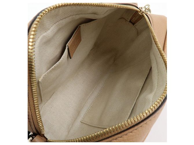 GUCCI SOHO Interlocking G Leather Small Disco Bag Beige 308364 - vista 19