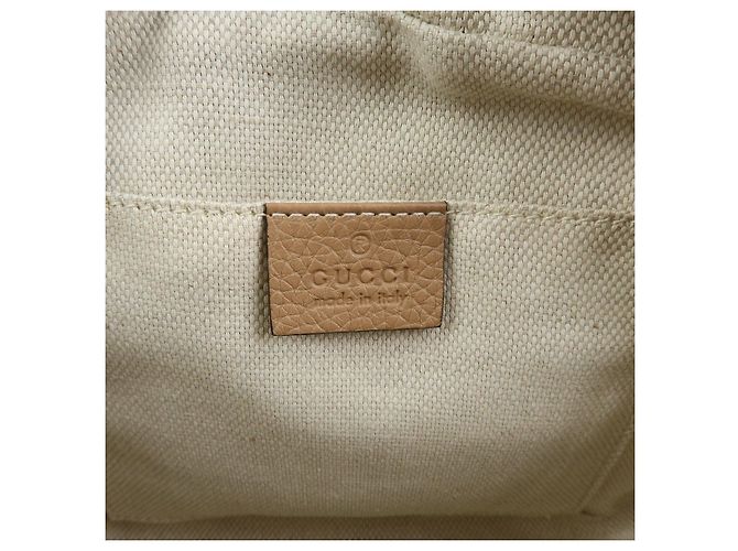GUCCI SOHO Interlocking G Leather Small Disco Bag Beige 308364 - vista 23