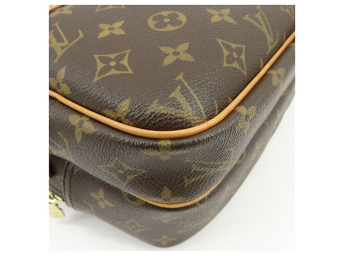 Borsa a tracolla Louis Vuitton Monogram Reporter PM Brown M45254 - vista 10
