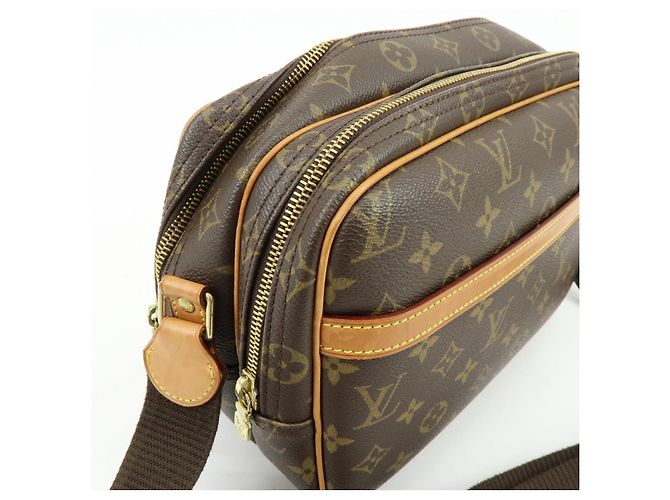 Borsa a tracolla Louis Vuitton Monogram Reporter PM Brown M45254 - vista 14