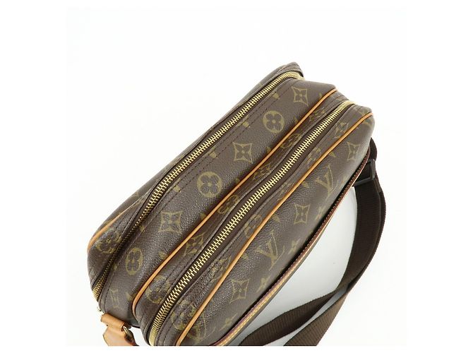 Borsa a tracolla Louis Vuitton Monogram Reporter PM Brown M45254 - vista 19